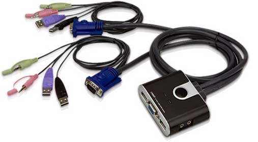 USB-KVM-Switch & VGA-Adapterkabel