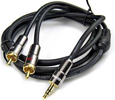Cables de audio ópticos, auxiliares y rca personalizados