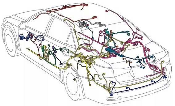 Circuito de topología eléctrica del vehículo