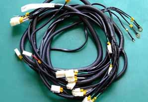 Assembly of electrical wiring harness 