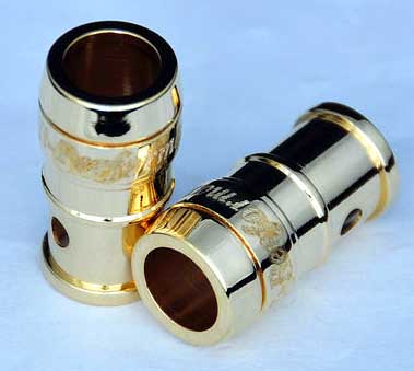 Optical fiber data cable connector gold-plated copper shell