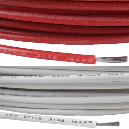 Cable electrónico de silicona resistente a altas temperaturas UL3132 