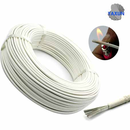 Glass fiber braided fire-resistant cable 