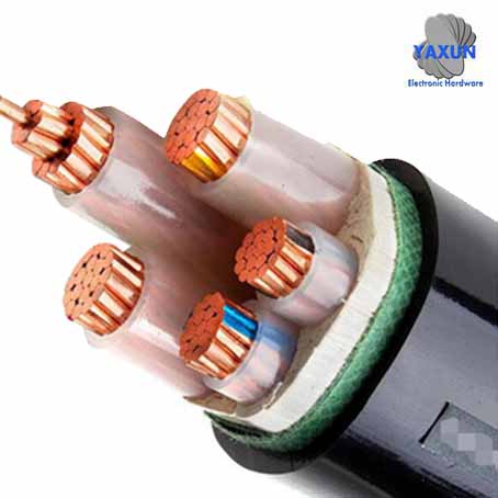 Use of flame-retardant cables