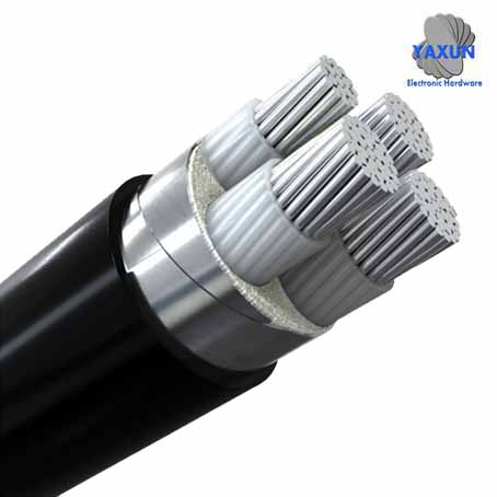Four-core armored aluminum core cross-linked power cable 